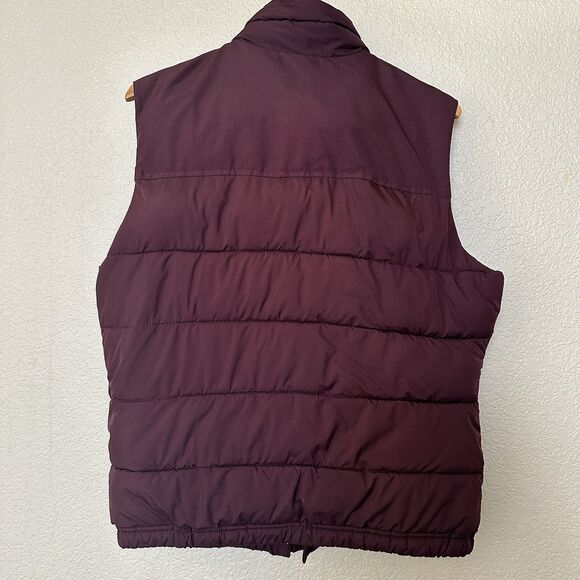 Abercrombie Fitch Puffer Vest Men Small Fleece Quilted Lined Button Zip Y2K 00s - Picture 3 of 10